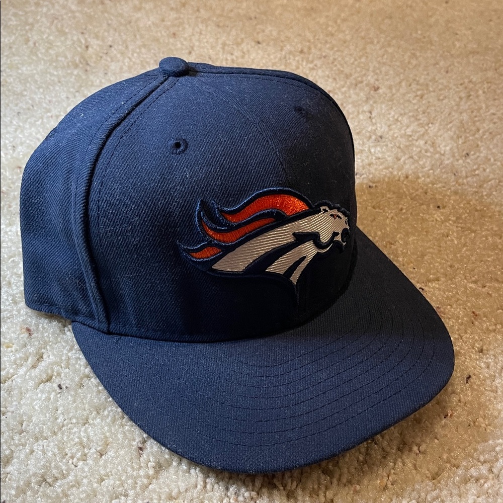 VINTAGE DENVER BRONCO NEW ERA FITTED HAT CAP SZ 7 1/4 ELWAY NIX